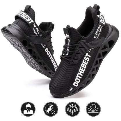 Lightweight Ventilated Safety Work Shoes