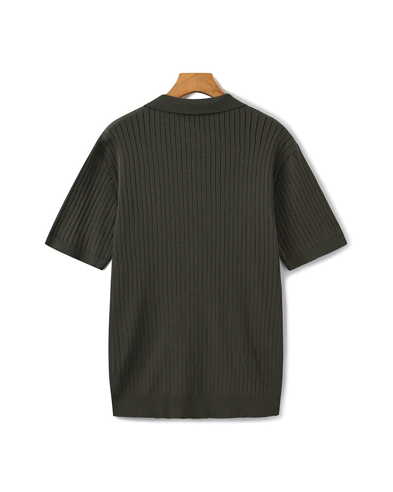 Classic Men's Short Sleeve Cotton Polo Shirt