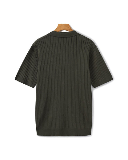 Classic Men's Short Sleeve Cotton Polo Shirt