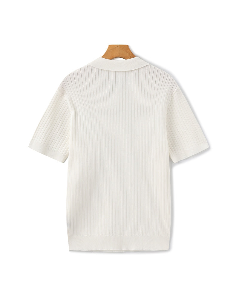 Classic Men's Short Sleeve Cotton Polo Shirt