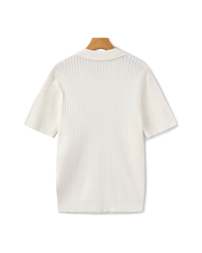 Classic Men's Short Sleeve Cotton Polo Shirt