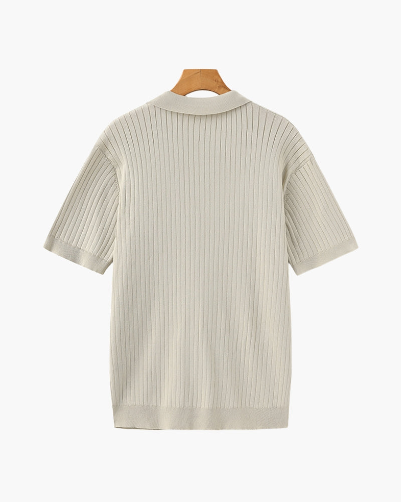 Classic Men's Short Sleeve Cotton Polo Shirt