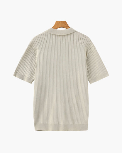 Classic Men's Short Sleeve Cotton Polo Shirt