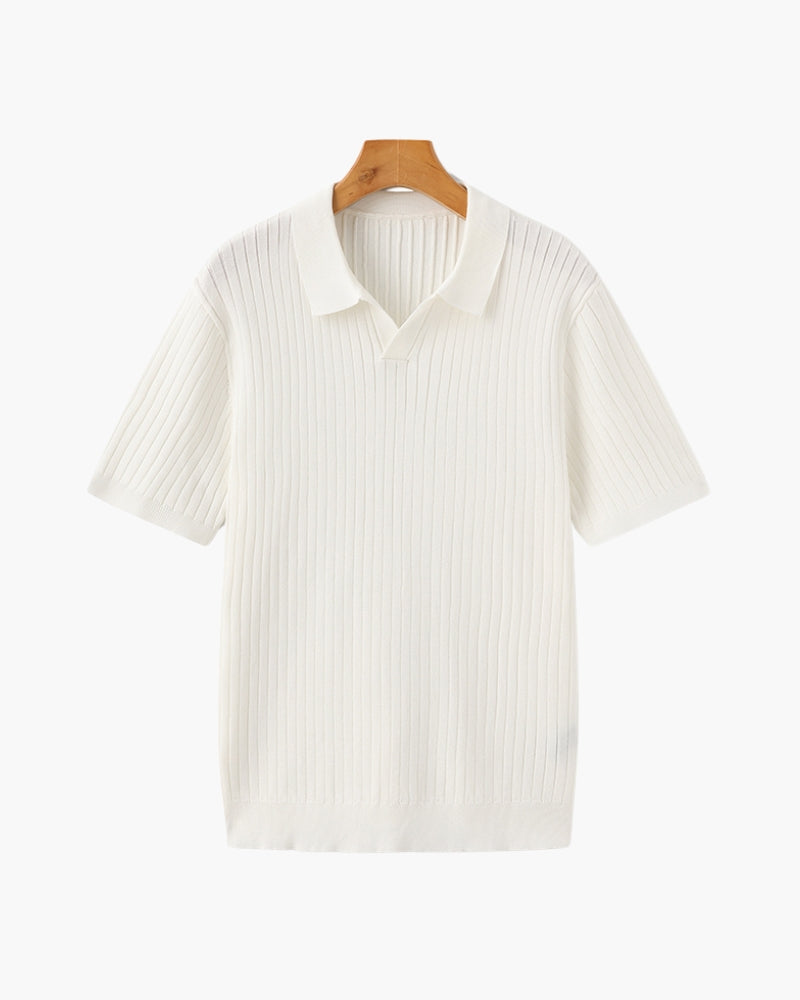 Classic Men's Short Sleeve Cotton Polo Shirt