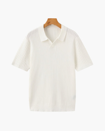 Classic Men's Short Sleeve Cotton Polo Shirt