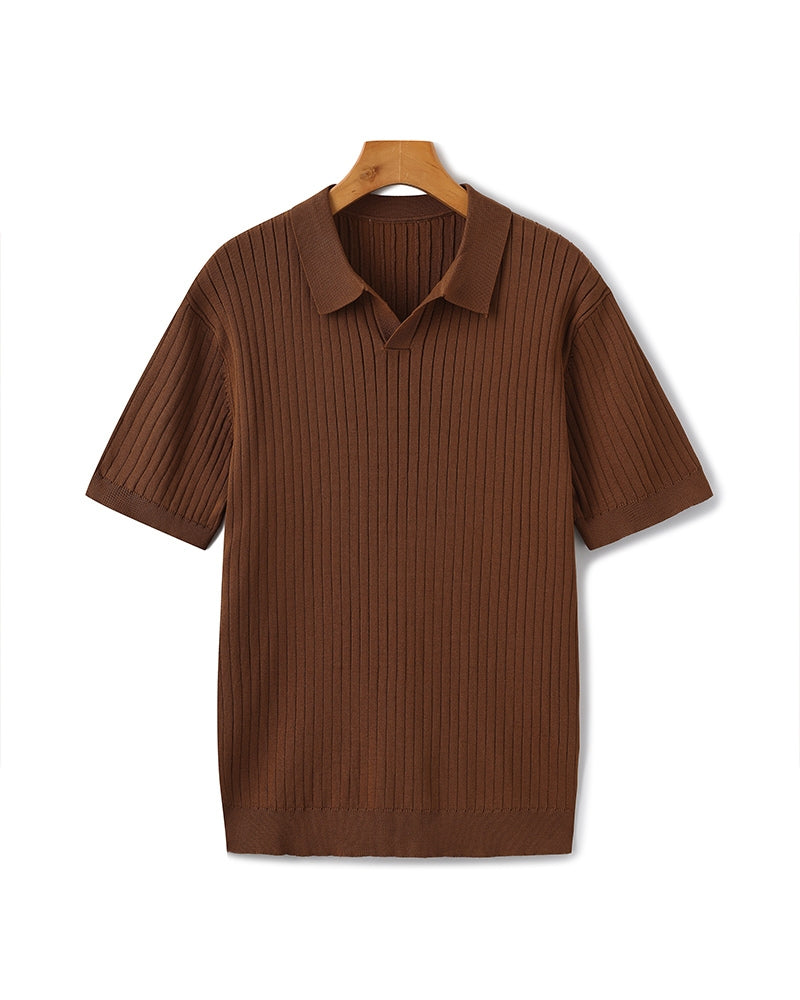 Classic Men's Short Sleeve Cotton Polo Shirt