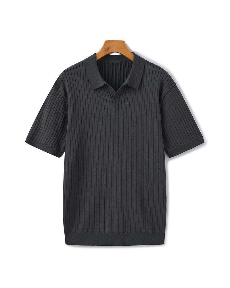 Classic Men's Short Sleeve Cotton Polo Shirt