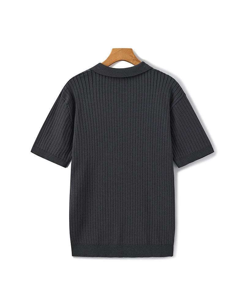 Classic Men's Short Sleeve Cotton Polo Shirt