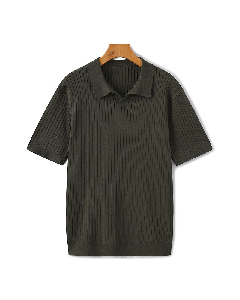 Classic Men's Short Sleeve Cotton Polo Shirt
