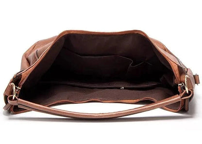 Chic Black Leather Tote Bag for Ladies