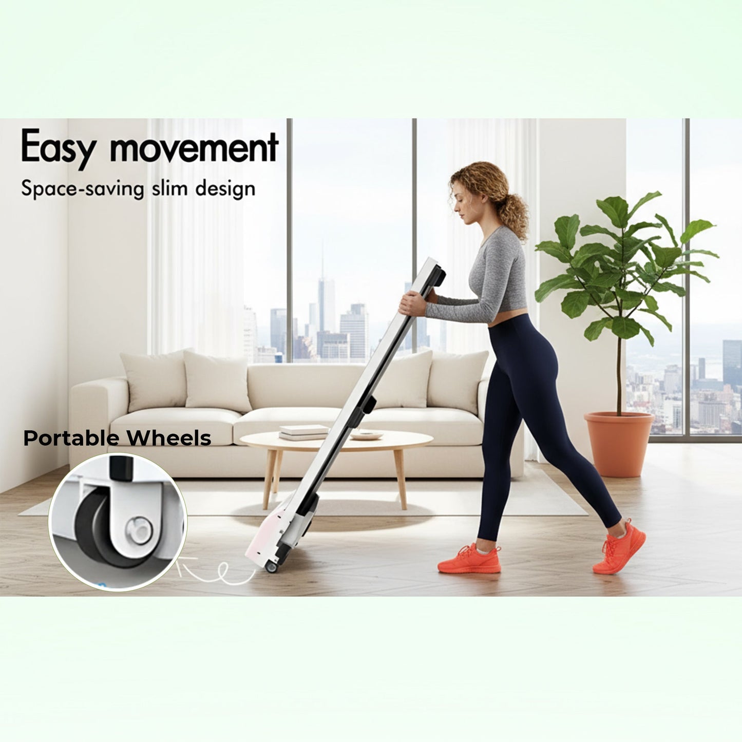 Compact Folding Electric Treadmill for Home Gym