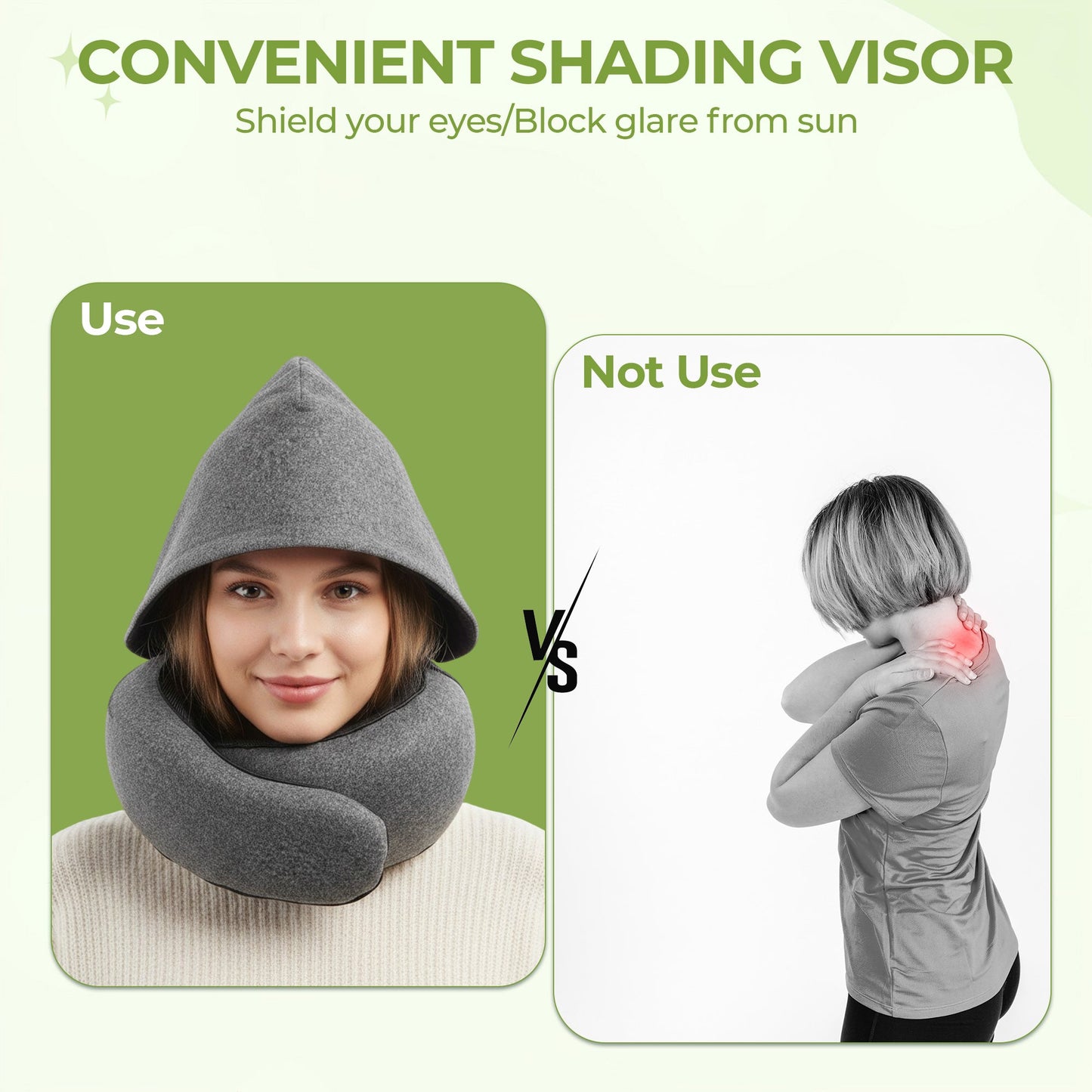 Premium Memory Foam Travel Pillow for Comfortable Sleep