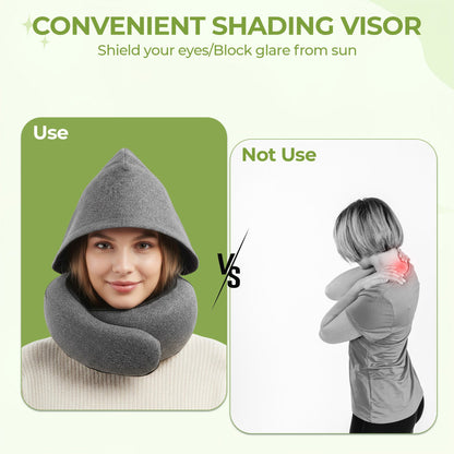 Premium Memory Foam Travel Pillow for Comfortable Sleep