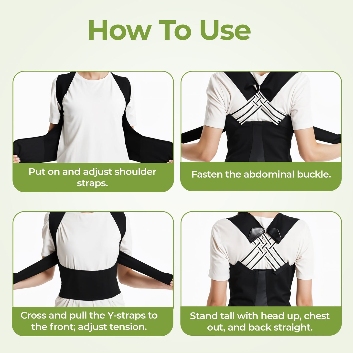 Comfortable Lower Back Support Belt with Free Massager