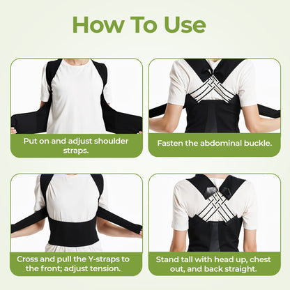 Comfortable Lower Back Support Belt with Free Massager
