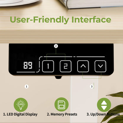 Ergonomic Height Adjustable Home Office Desk