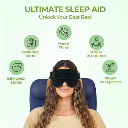 Comfortable Travel Neck Pillow with Sleep Mask
