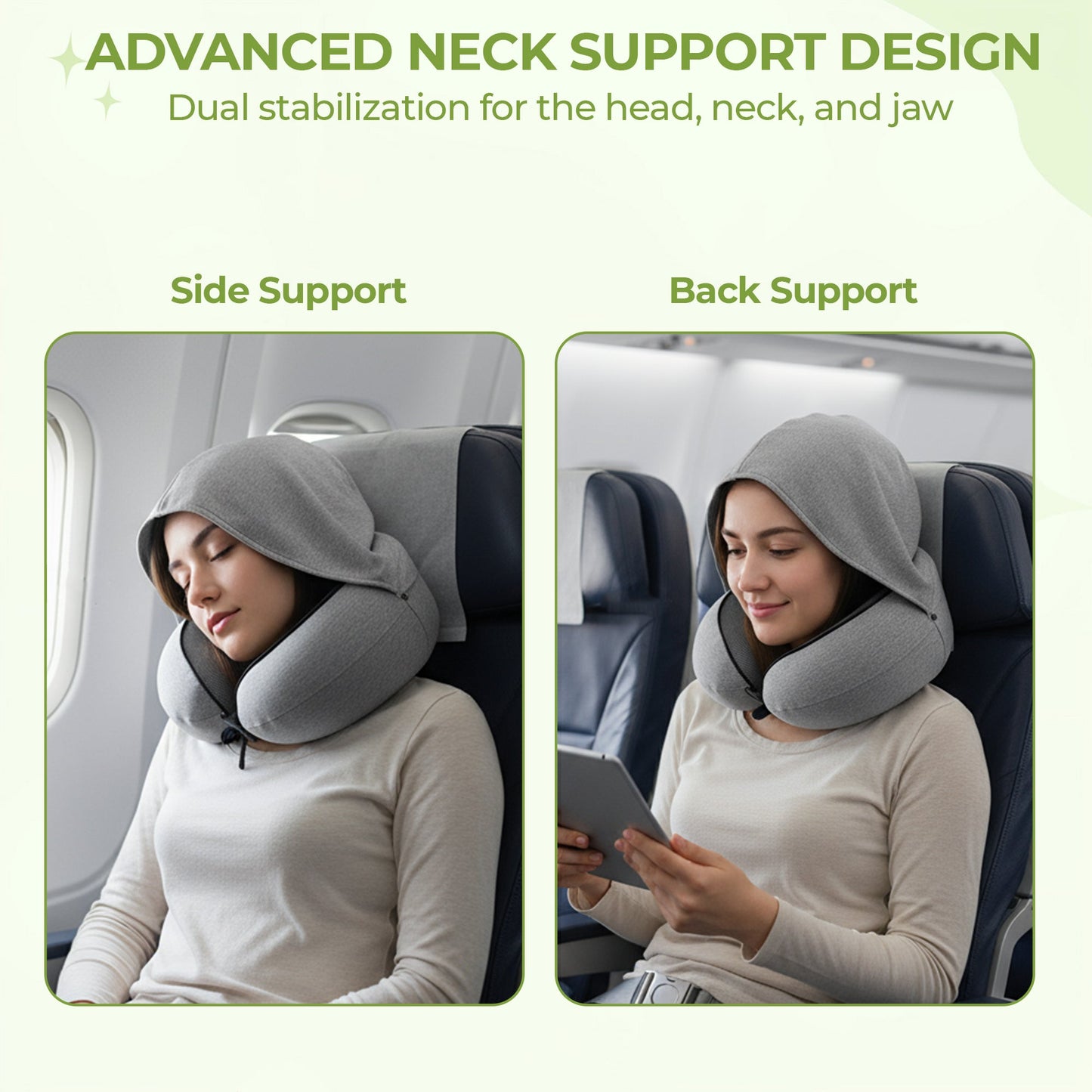 Premium Memory Foam Travel Pillow for Comfortable Sleep