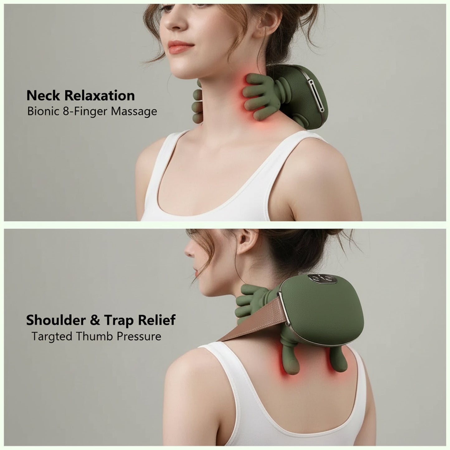 Warm Massage Pillow for Neck and Shoulder Relief