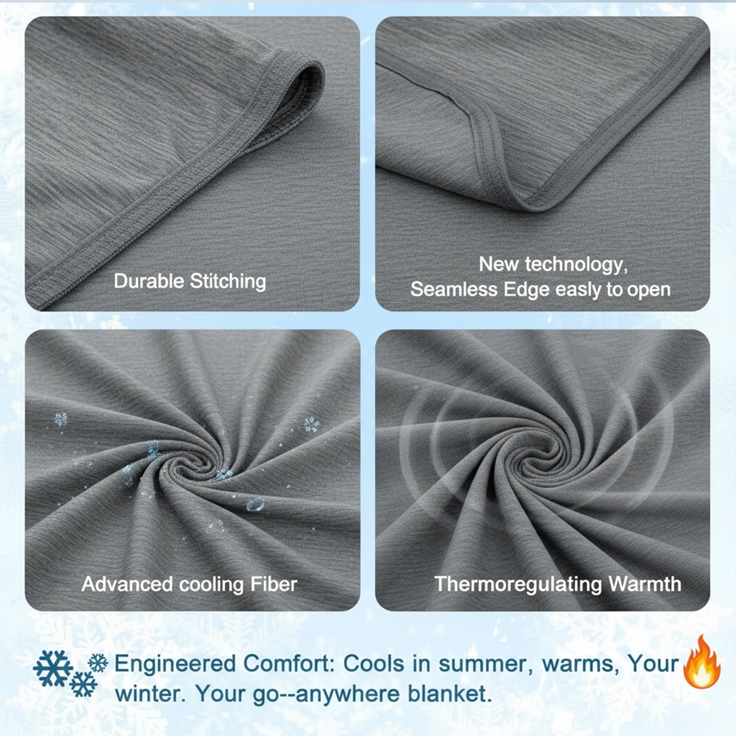 Breathable Cooling Throw Blanket