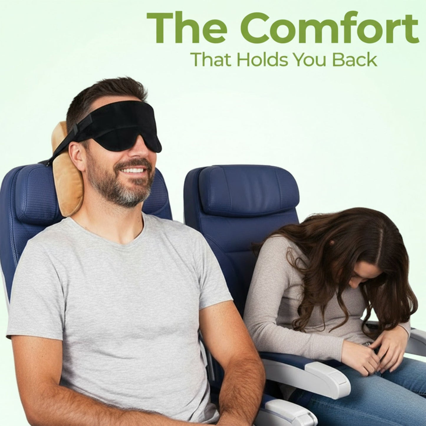 Comfortable Travel Neck Pillow with Sleep Mask