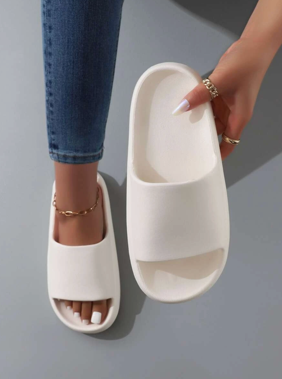 Variant image for Women's Slides - Comfortable Minimalist Design-21