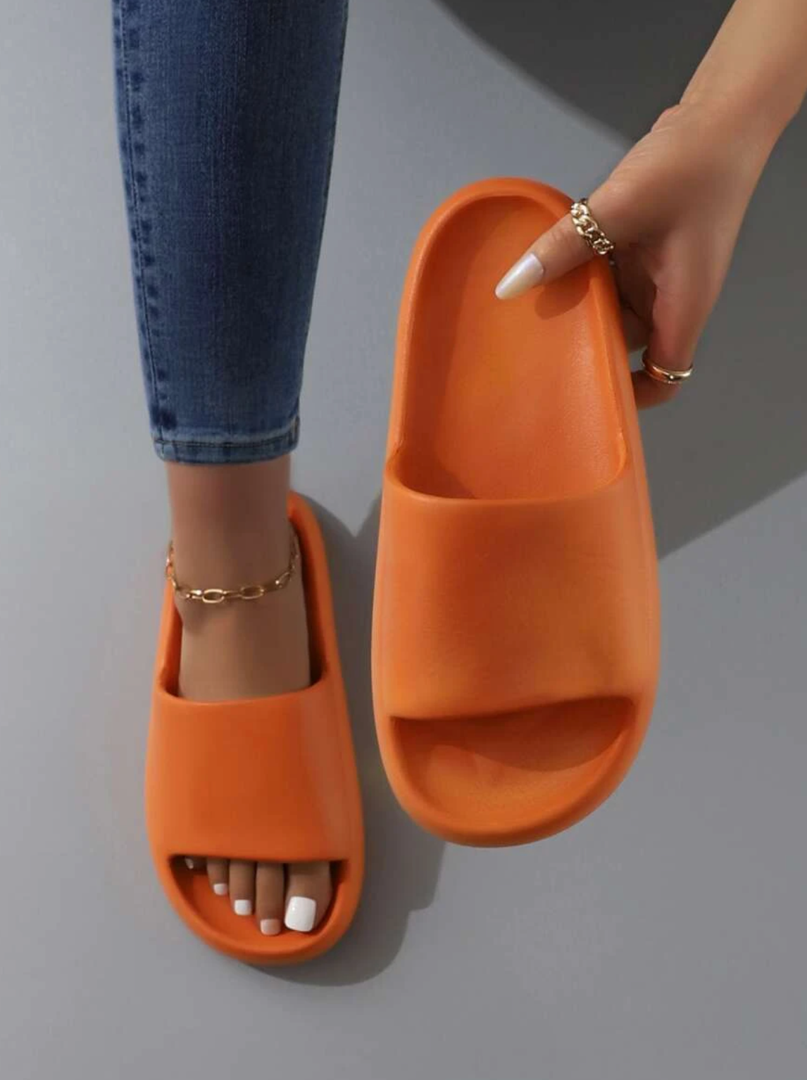 Variant image for Women's Slides - Comfortable Minimalist Design-16