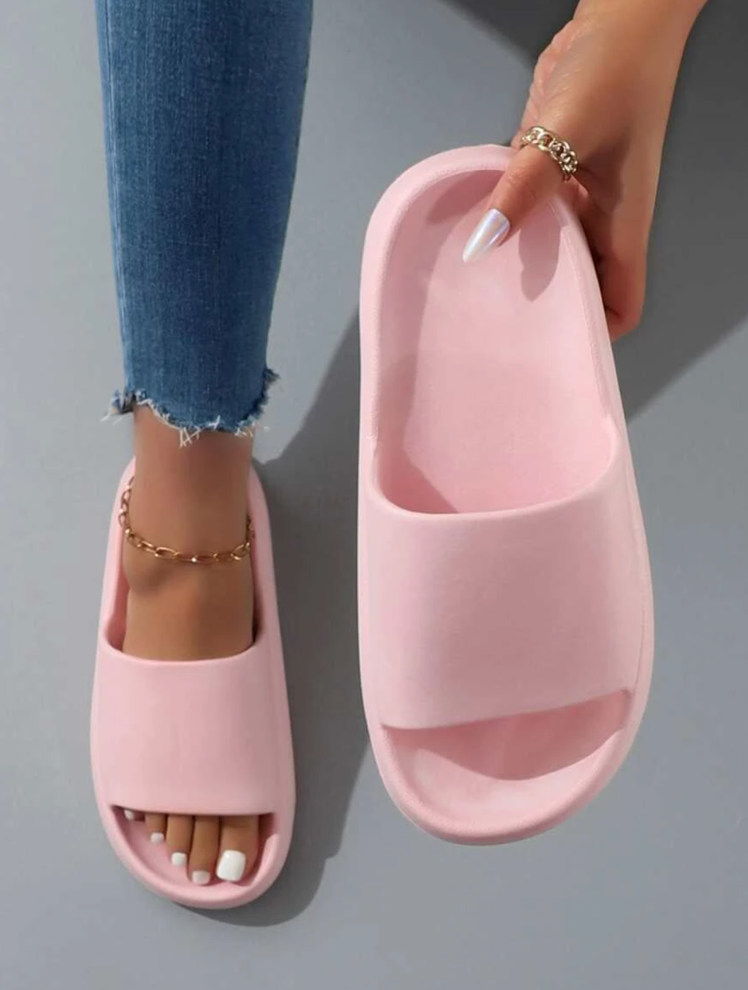 Variant image for Women's Slides - Comfortable Minimalist Design-1