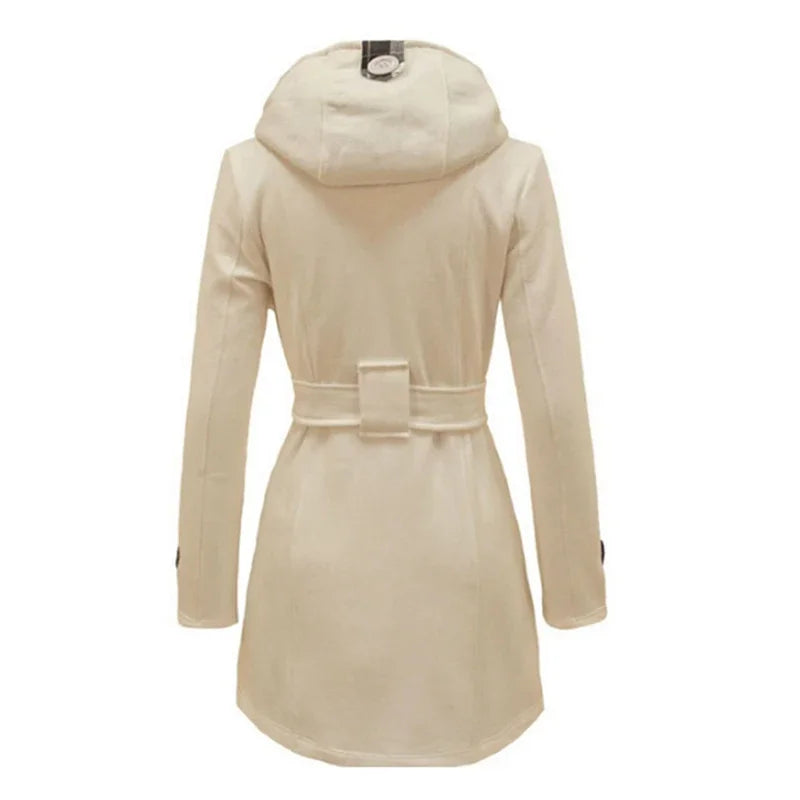 Classic Women's Warm Wool Trench Coat