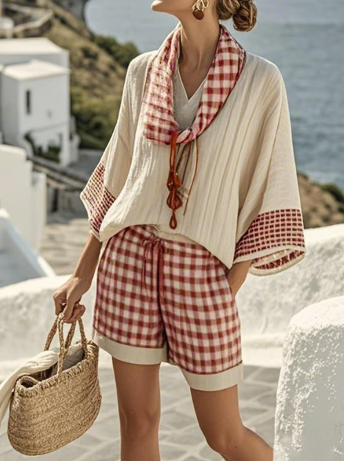 Comfy Plaid Pajama Set