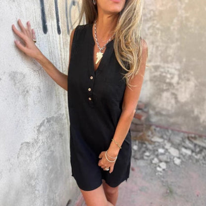 Chic Summer Black Tank Dress for Women - Luxivelle