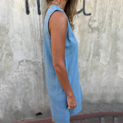 Chic Summer Black Tank Dress for Women