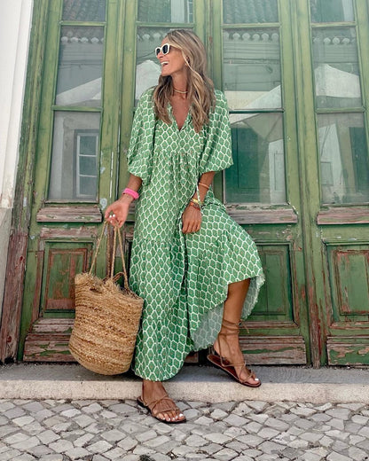 Flowy Floral Maxi Sundress for Women