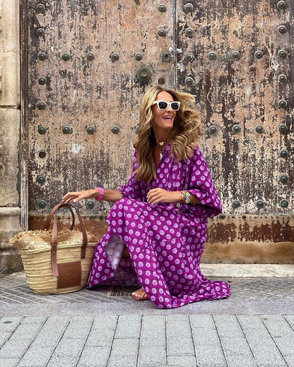 Flowy Floral Maxi Sundress for Women