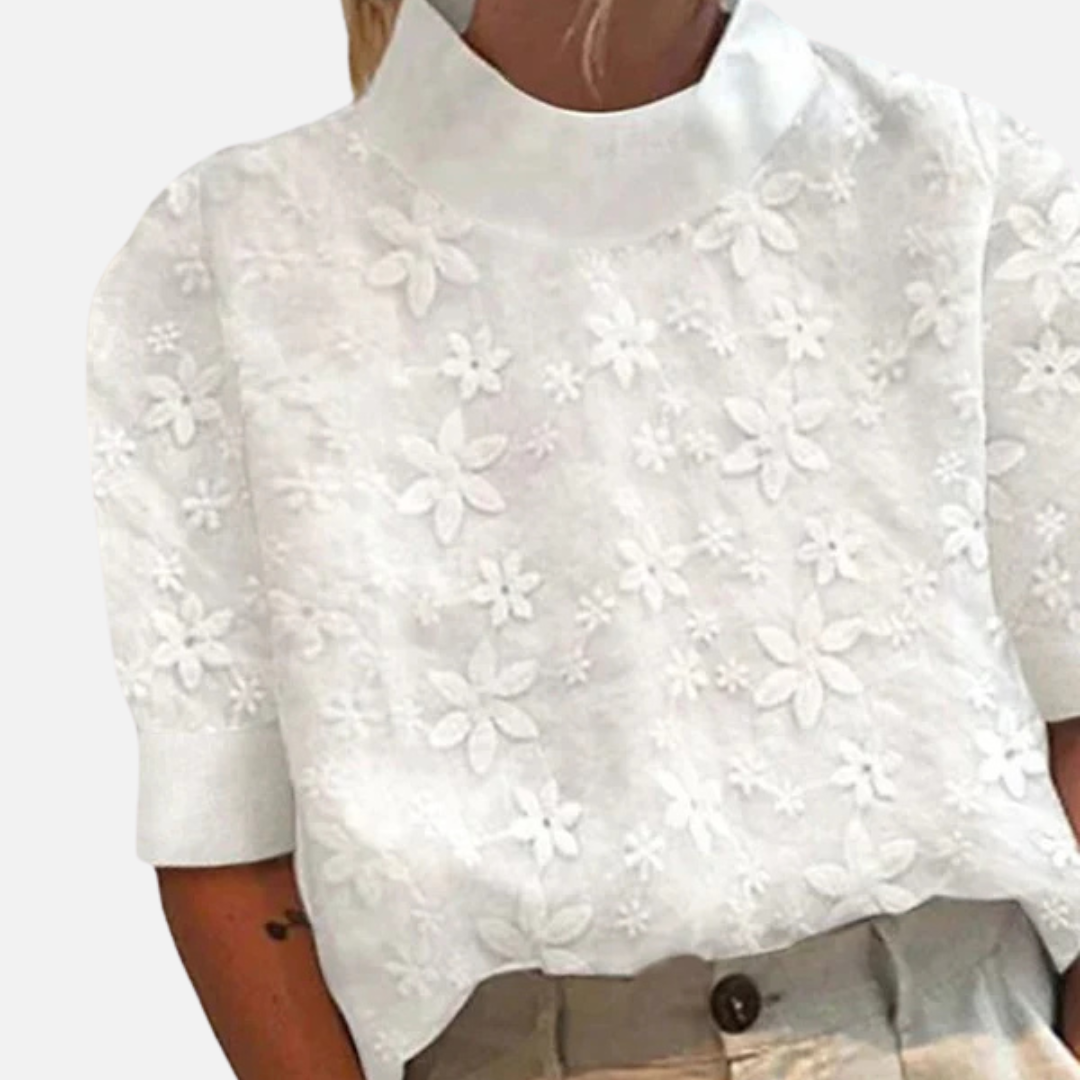 Lorie | Women's Floral Embroidered Top