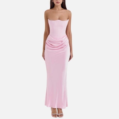 Strapless Maxi Dress for Women – Evening Dress