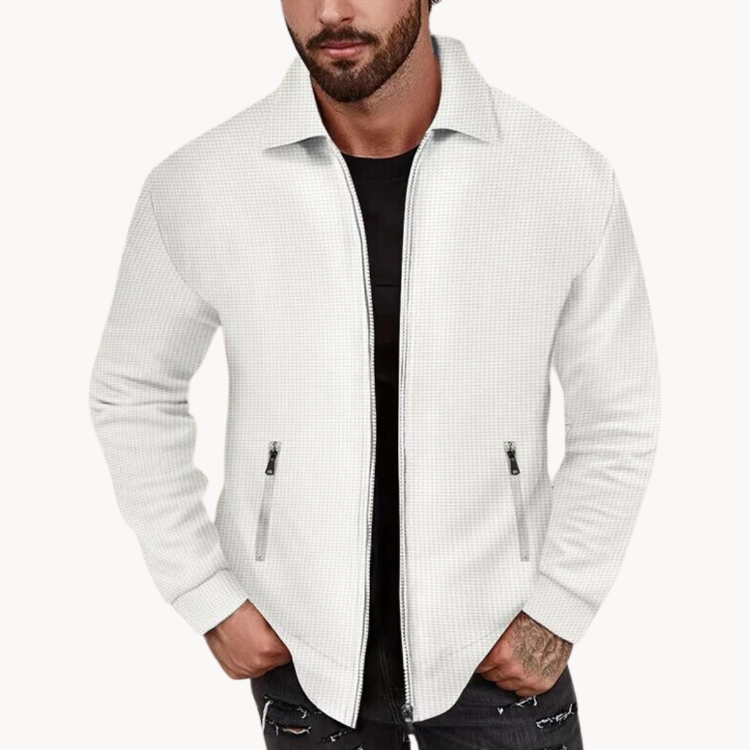Jacket – Soft Blend Ribbed Waffle & Structured Shape 0