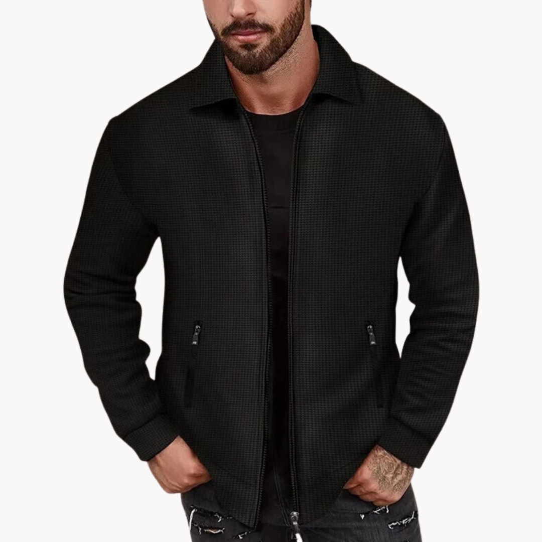Jacket – Soft Blend Ribbed Waffle & Structured Shape 1