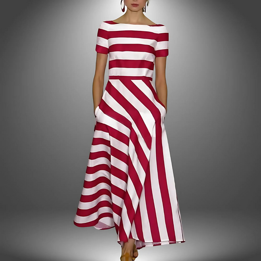 Colorful Striped Sundress for Women - Luxivelle