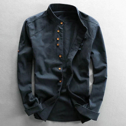 Classic Mens Asian Fit Dress Shirt - Luxivelle