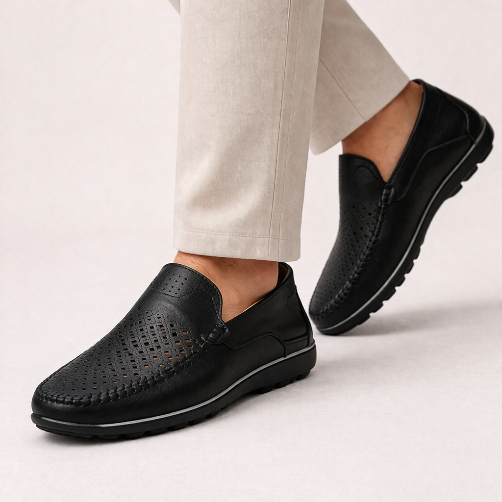 Jelle | Breathable genuine leather loafers 3