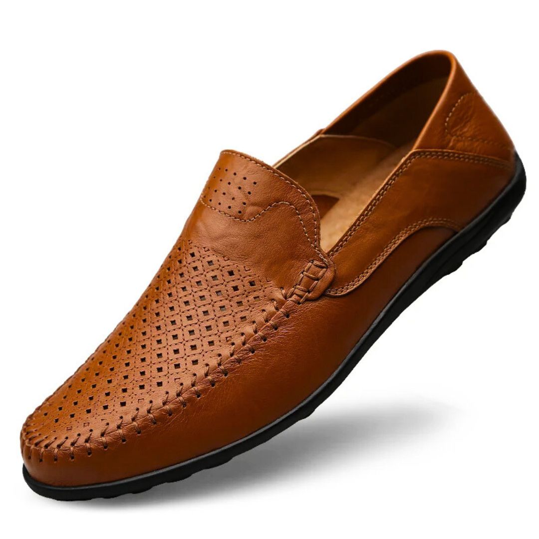 Jelle | Breathable genuine leather loafers 5