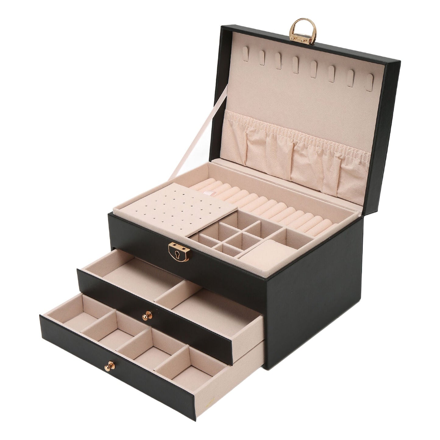 Jewellery Box for Women | Multilayer Leather Storage 6