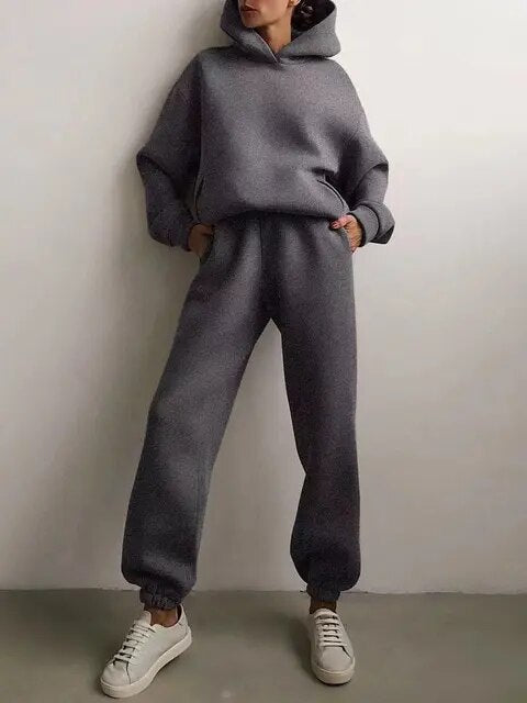 Ladies' Cozy Hoodie and Jogger Set