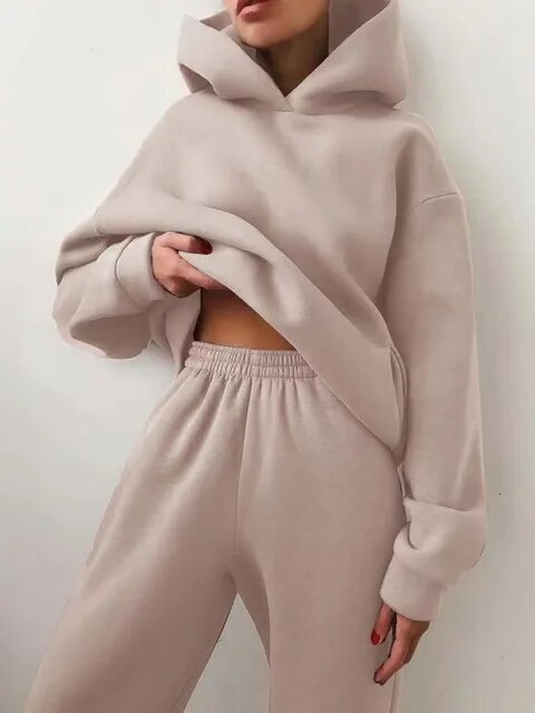 Ladies' Cozy Hoodie and Jogger Set