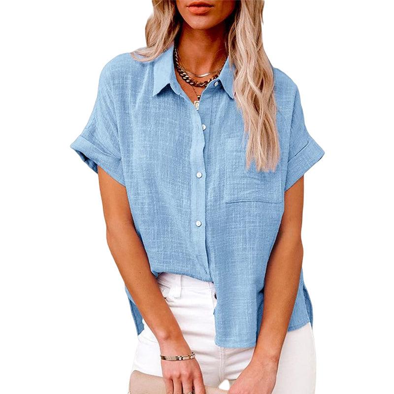 Johanna | Casual elegance short sleeved blouse