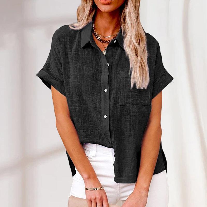 Johanna | Casual elegance short sleeved blouse