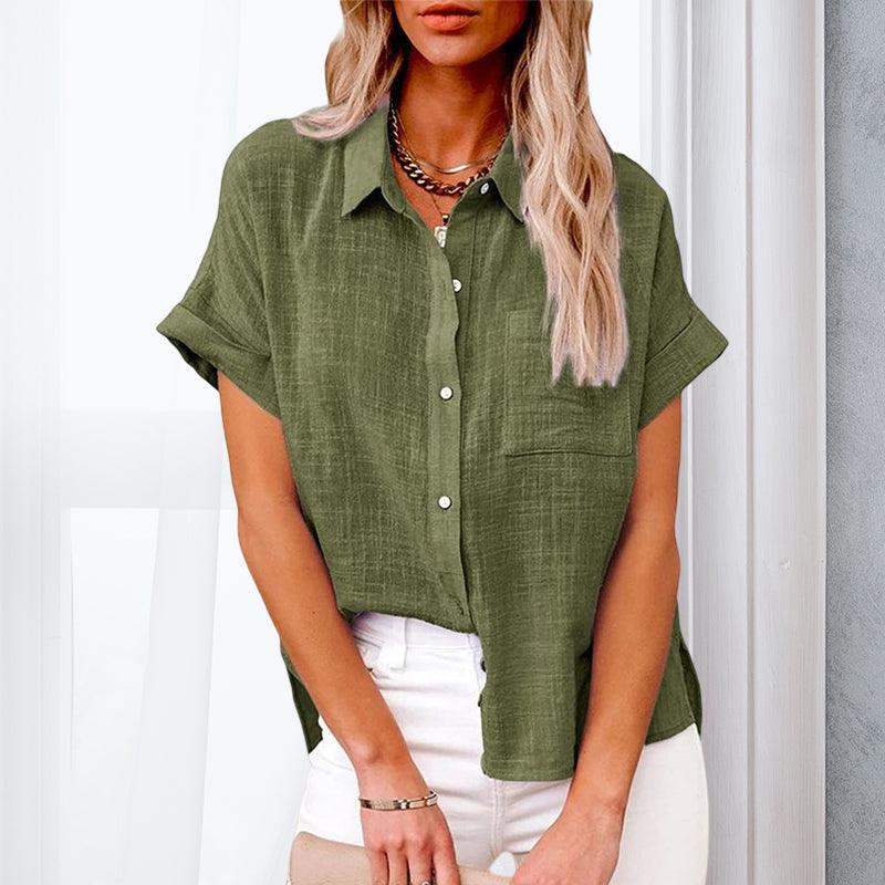 Johanna | Casual elegance short sleeved blouse