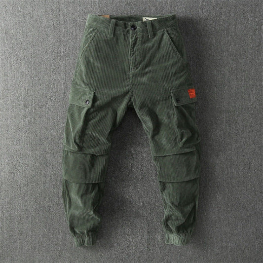 Johnny | Comfortable & Stylish Corduroy Cargo Pants 0