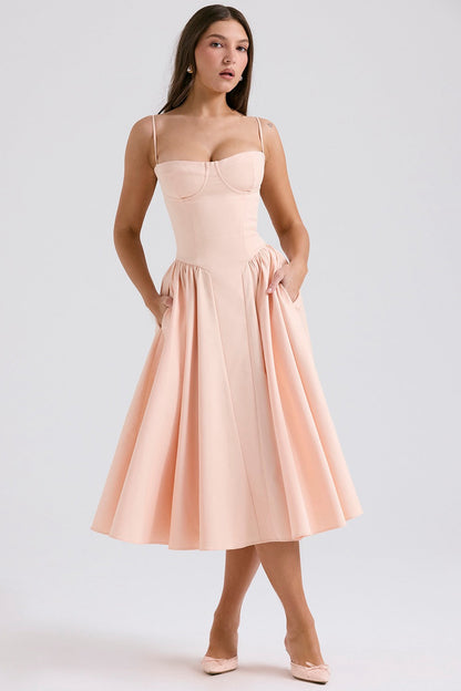 Jovial | White Midi Dress – Elegant, Flattering & Versatile for Every Occasion 2